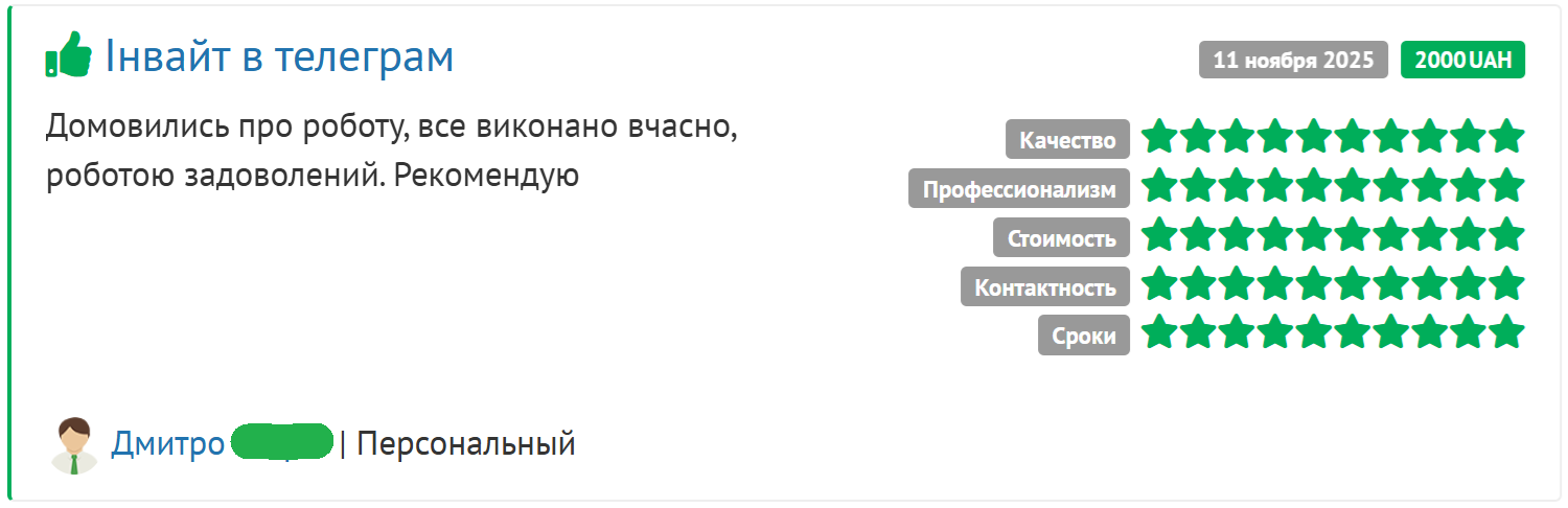 Відгук 1